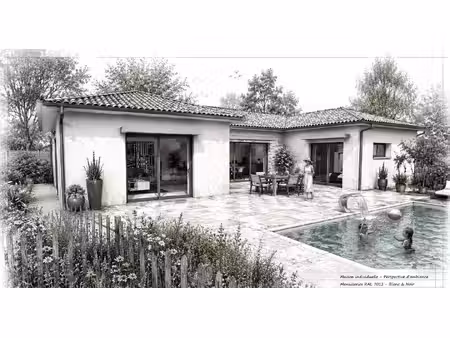terrain avec maison neuve à vendre