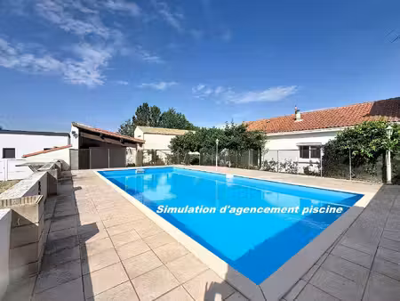 maison de plain-pied 4 chambres avec piscine et jardin