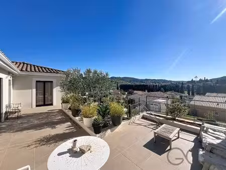 sur les hauteurs de st chinian  villa avec vue