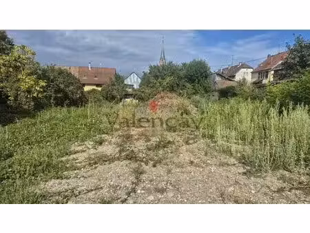 zillisheim  terrain constructible 7 95 ares - secteur calme et privilégié