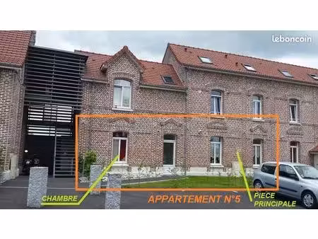 bel appartement t2 à le parcq