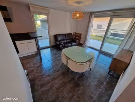 t2 meublé 48m² rez de jardin 100m² pringy promery