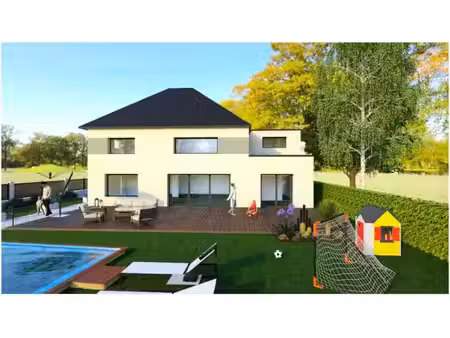 terrain avec maison neuve à vendre