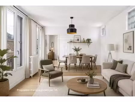 vente appartement 2 pièces 46.65 m² à paris 17ème (75017)  560 000 €