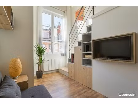 duplex de 30 m2 meublé - plateau de la croix rousse