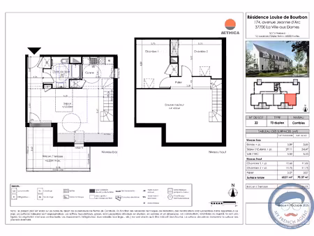 duplex en vente pour petite famille à la ville-aux-dames