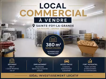 immeuble commercial loué – investissement locatif