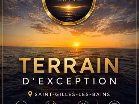 vente terrain 588 m² à saint gilles les bains (97434)  635 000 €
