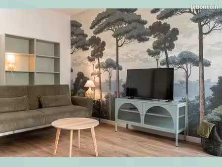 lorient merville — maisonnette meublée 60 m² avec garage & terrasse au calme