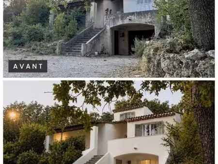 saint-jeannet — maison 4 pièces + grand garage  terrain 1 200 m²  piscine