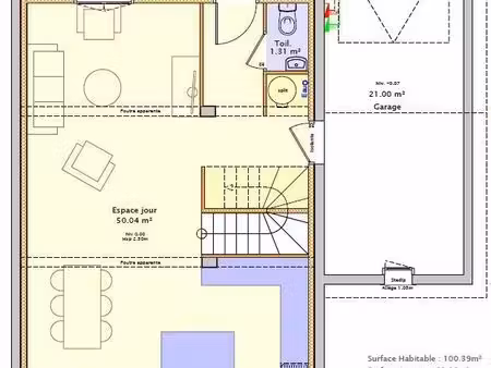 maison 5 pièces 100 m²