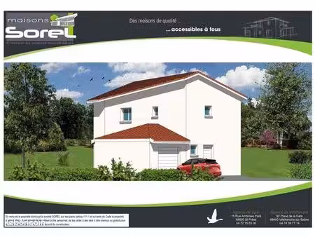 maison 107.4 m² avec terrain à reyrieux (01)
