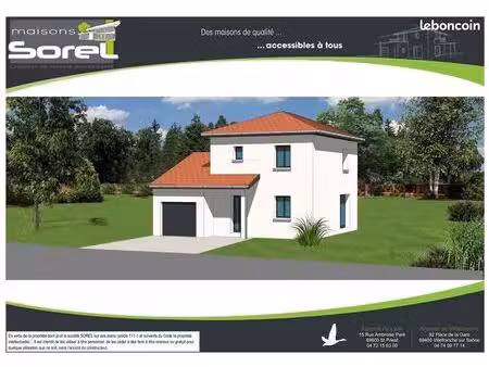 maison 89.36 m² avec terrain à saint-jean-de-niost (01)