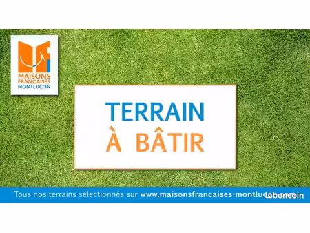 terrain à bâtir de 633 m² à desertines (03)