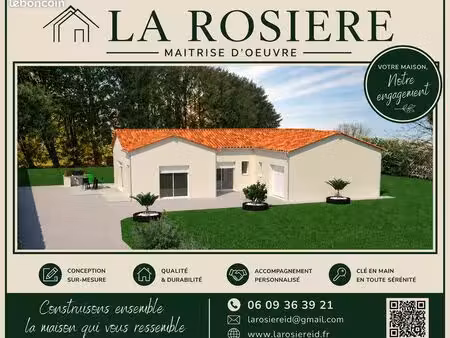 maison neuve de plain-pied à construire – 120 m² sur terrain de 607 m²
