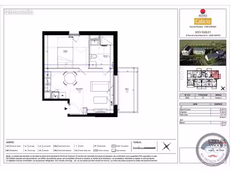 appartement 2 pièces 41 m²