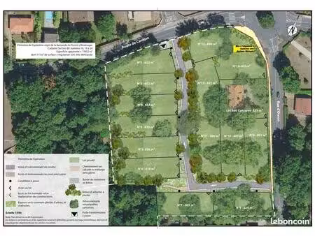 terrain 652 m² gradignan