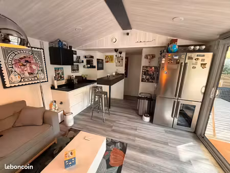 a vendre mobil home 40m2 6 couchages haut de gamme au camping natureo seignosse
