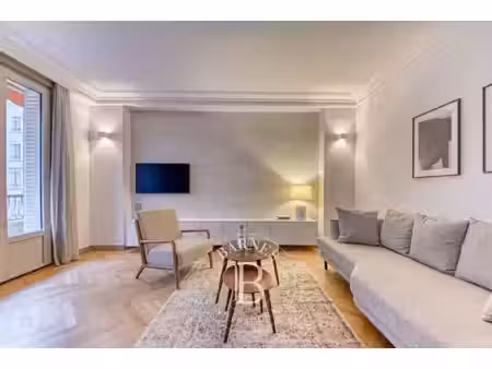 lyon 6 - puvis de chavannes - appartement meublé et rénové de 52 80 m² - balcon - 1 chambr