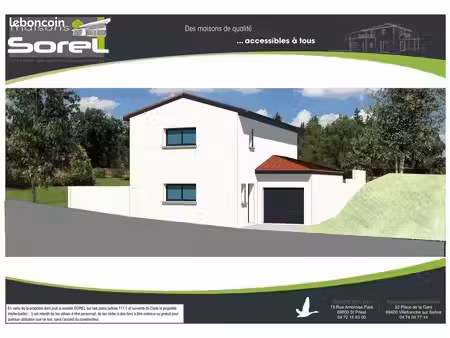 maison 75.59 m² avec terrain à septeme (38)