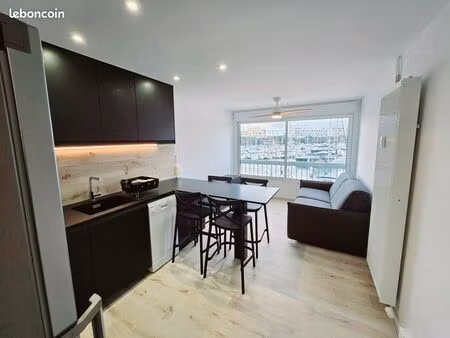 carnon-plage – studio meublé avec coin nuit séparé + parking – bail étudiant 9 mois