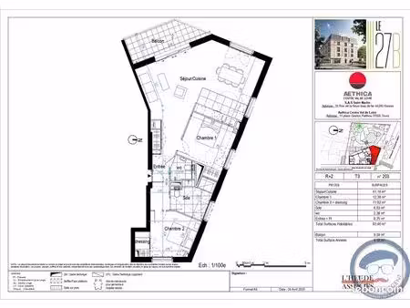 appartement 4 pièces 83 m²