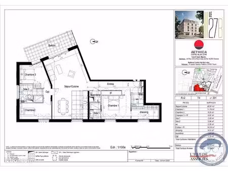 appartement 5 pièces 103 m²