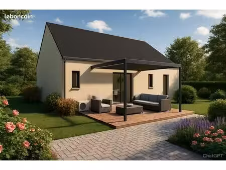 projet de construction d'une maison 90 m² avec terrain à le louroux-beconnais (49)