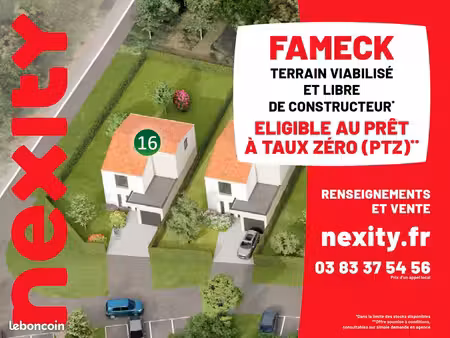 nouveau terrain à fameck  près de thionville