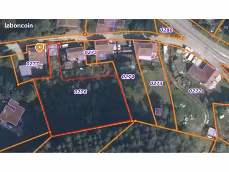 terrain 1855 m² le sourn