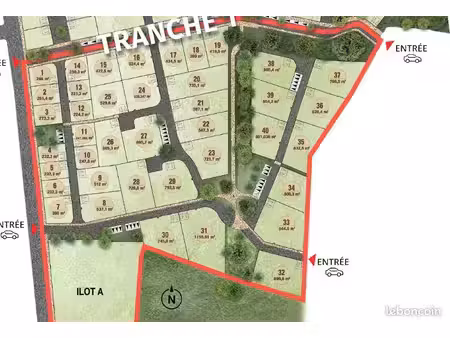 terrain 232 m² bonchamp les laval