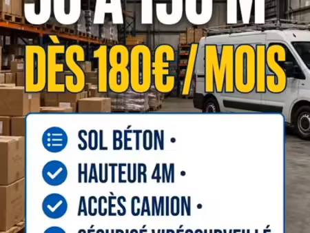 aboncourt 54115 - box / entrepôt 50 - 150m² - proche nancy mirecourt - 180