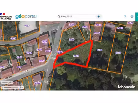 terrain de loisir - 1095 m2 - everly