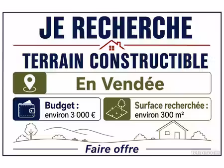 recherche terrain constructible en vendée