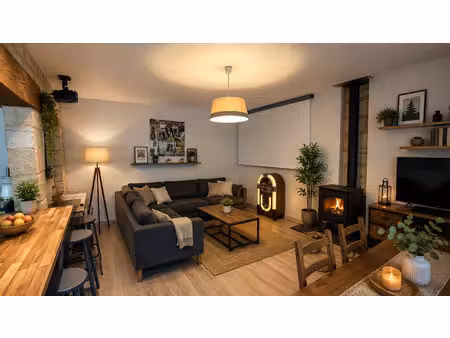 maison en pierre- 4 chambres - piscine - dépendances- secteur calme - izon (33450)