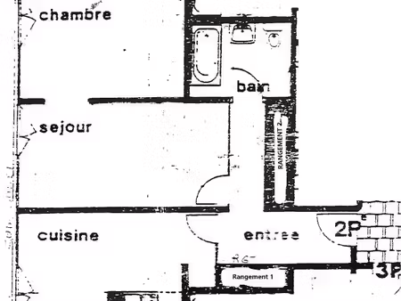 location meublée appartement 2 pièces 47 m² à pantin (93500)  1 295 €