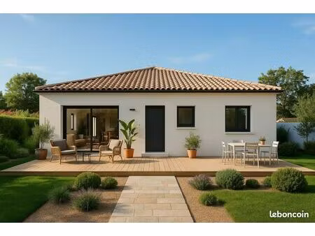 projet de construction d'une maison 82 m² avec terrain à lapalud (84)