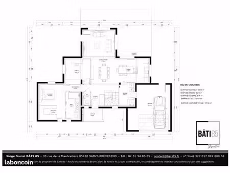 maison 137 m² saint hilaire de riez