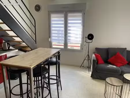 t1 bis en duplex au centre ville d’evron