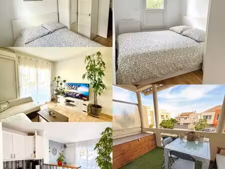 t2 meublé à louer – carnon-plage – 31 m de la plage – idéal étudiant location de septembre