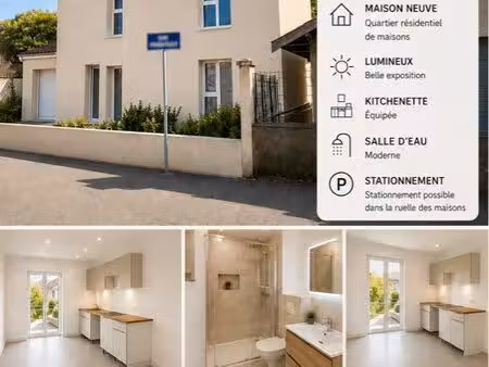 studio neuf - 680 tout compris ideal étudiant entpe