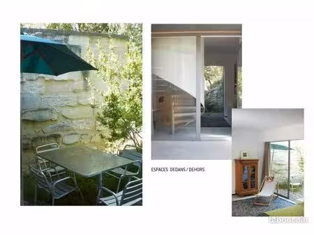 studio 30 m2 avec cour arborée privative et dépendance