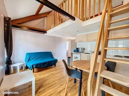 location studio avec mezzanine meublé