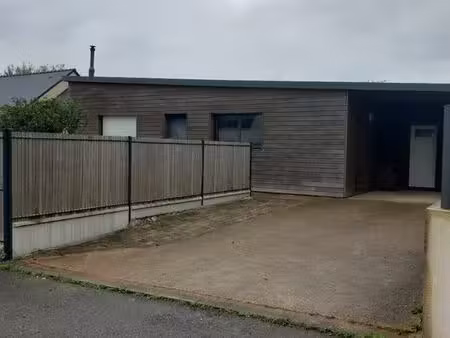 maison bois+3 chambres+carport+cellier+jardin