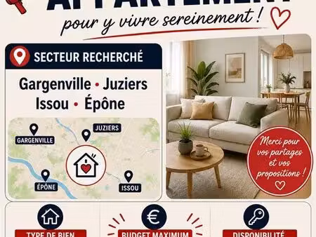 recherche appartement 2 chambres gargenville