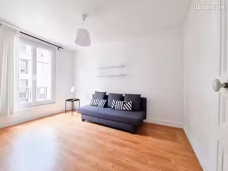 beau studio meublé 22m2 paris 20eme