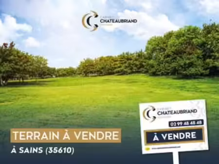vente terrain à sains (35610) : à vendre / 3649m² sains