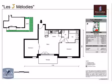 appartement à louer 3 pièces 51.67 m² - toulouse (31) - 672€