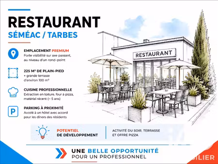 vente locaux professionnels 0 pièces 225 m² à séméac (65600)  79 200 €