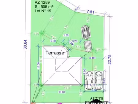 vente terrain 505 m² lamentin (97129)
